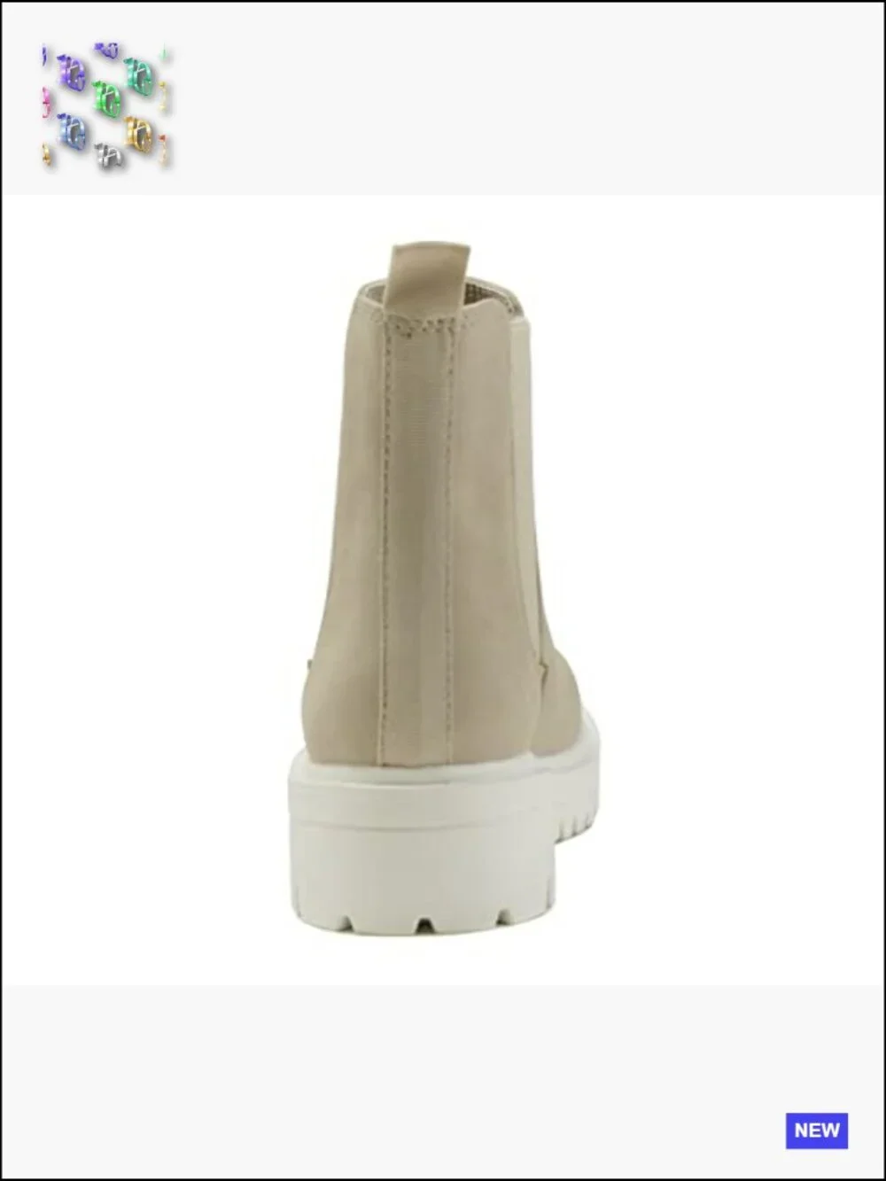 Women Lug Sole Low Heel Chelsea Fashion Ankle Bootie w/Double Elastic Gore